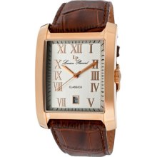 Lucien Piccard Watches Men's Classico Silver Dial Rose Gold Tone Case
