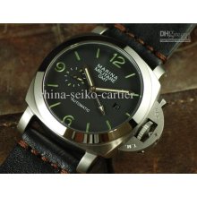 Luxury 44mm Mini Fiddy Case Black Marina Militare Gmt Automatic Mens