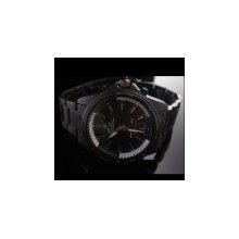 luxury analog led digital date steel sport men watch diver-in wristwat