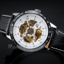 Luxury Graceful Skeleton Tachymeter Automatic Mechanical Hot Mens Dinner Watch