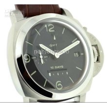 Luxury Mens Automatic Watch 44mm Pam270 Luminor 1950 10 Day Gmt Stee
