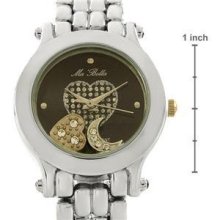 Ma Bella Beautiful Women's Quartz Watch W/crystals 7 In