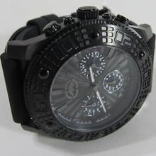 Marc Ecko Cronograph Black Rubber Band Men's Watch E16515g1