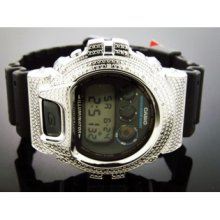 Men Casio G Shock 0.12CT Diamond Black Face Watch