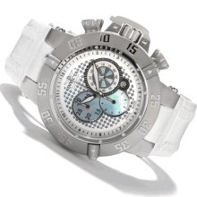 Men’s Invicta Subaqua Noma Iii Chronograph White Leather Watch 10201
