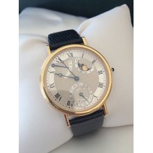 Men's $35,600 Breguet 18k Classique Moonphase Power Reserve Watch