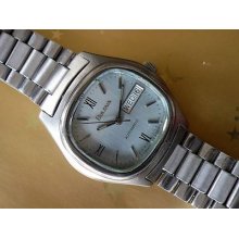 Mens Antique Watch Bulova Swis Vintage Wristwatch