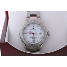 Men's Charles-hubert Automatic Superlative Collection St Steel White Dial W/date