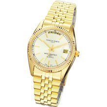 Mens Charles Hubert Gold-plated Champagne Dial Watch