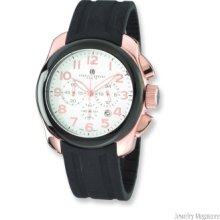 Men's Charles Hubert Rose Gold-plated Stainless Chrono Watch