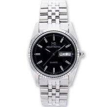 Mens Mountroyal Stainless Steel Black Dial Watch Xwa1231