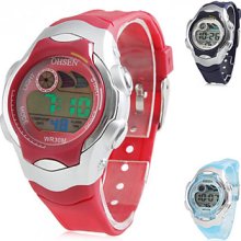 Men's Multi-Functional Rubber Digital Wrist Automatic Watch (Assorted Colors)