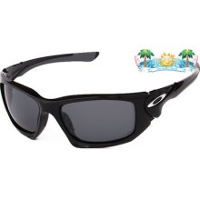 Mens Oakley Sunglasses Scalpel Polished Black / Grey Polarized Oo9095-09