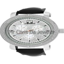 Mens Real Diamond Iced Out Rodeo Joe Jojo Kc Techno Celebrity Style Watch