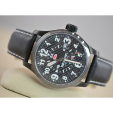 Mens Seapro Enforcer Gmt Carbon Fiber Dial Quartz Battery Great Condition