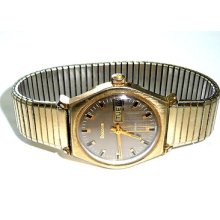 Mens Vintage Bulova N3 10k Rgp Automatic Day/date Swiss Watch