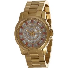 Michael Kors Mk5729 Womens Runway Gold S.steel Gem Crystal Dial Watch