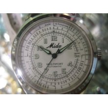 Mido Multifort Men's Watch Automatic 25 Jewels Pulsation Sapphire All Stainless