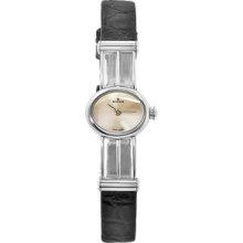 Milus Women's Per003 Persea Black Alligator Strap Silver Dial Retail:$1,600