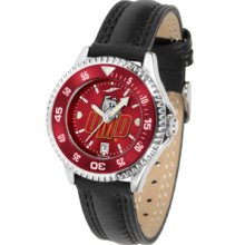 Minnesota (Duluth) Bulldogs Competitor Ladies AnoChrome Watch with Leather Band and Colored Bezel
