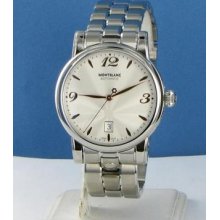 Montblanc 105961 Star Date Automatic Silver Dial Rose Hands/numbers Watch $2820