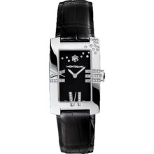Montblanc Profile Jewellery Black Diamond Quartz Ladies Watch 101558