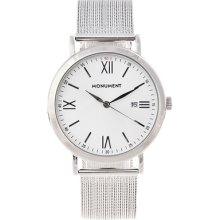 Monument Unisex Roman Numeral Mesh Watch