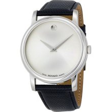 Movado Museum Silver Dial Stainless Steel Mens Watch 2100001