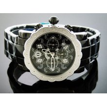 New Techno Watch 16 Diamonds Stainless steel 47MM