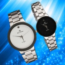 Nice Vogue 2pc Couple Round Hi-q Japan Quartz Watch Nb91
