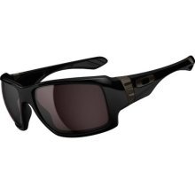 Oakley Big Taco Sunglasses - polished black/warm grey lens