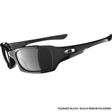 Oakley Five Squared Polarized Sunglasses - Polished Black/Black Iridium Polarized Lens 12-967