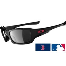 Oakley Fives Squared Red Sox Polished Black Frame w/ Black Iridium