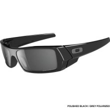 Oakley Gascan Polarized Sunglasses - Polished Black/Grey Polarized Lens 12-891