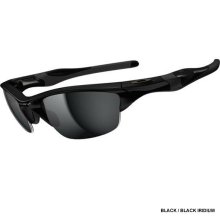 Oakley Half Jacket 2.0 Sunglasses - Polished Black / Black Iridium Polarized Lens OO9144-01