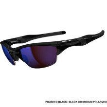 Oakley Half Jacket 2.0 Sunglasses - Polished Black / Black G30 Iridium Polarized Lens OO9144-05