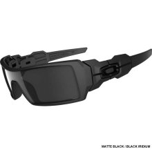 Oakley Oil Rig Sunglasses - Matte Black/Black Iridium Lens 03-464
