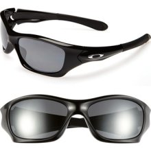Oakley 'Pit Bull' 62mm Polarized Sunglasses Polished Black
