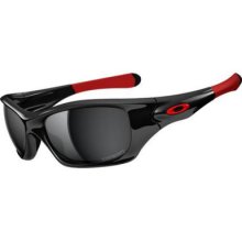 Oakley Pit Bull Sunglasses | Men's O Matter Pit Bull Sun Glasses (Ducati - Polished Black/ Black Mirrored Iridium Polarized Lens (OO9127-15) One Size Fits All)