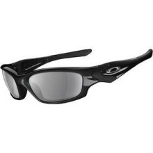 Oakley Polarized Straight Jacket (Asian Fit) - Black/Light