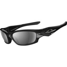 Oakley Straight Jacket Sunglasses | O Matter Straight Jacket Frames (Polished Black/ Black Mirrored Iridium Polarized lenses (12-935) 61mm)