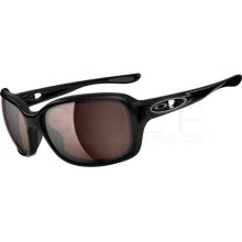 Oakley Urgency Women's Sunglasses OO9158 - Polished Black/OO Grey: Polarized: Regular