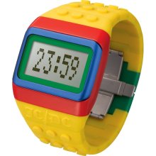 ODM Unisex JD/DC Pop Hours Digital Plastic Watch - Yellow Rubber Strap - Digital Dial - JC01-16
