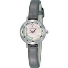 Olivia Ladies Watch with Charcoal Leather Band ...