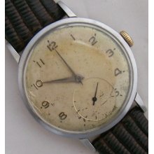 Omega Chronometer Wristwatch Ref.2366 Cal.30t2rg Steel Case 35,5 Mm. Running