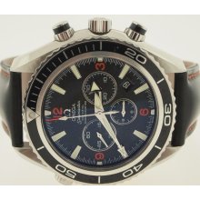 Omega Mens SS Planet Ocean Chronograph.