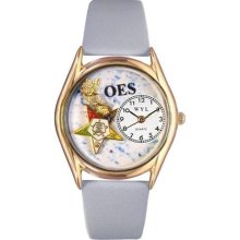 Order of the Eastern Star Baby Blue Leather And Goldtone Watch ...