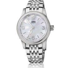 Oris Men's Big Crown White Mother Of Pearl Dial Watch 733-7649-4966-07-8-19-76