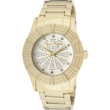 Paris Hilton Women's Heiress Crystal White/Silver Glitter Dial Gold To