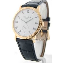 Patek Philippe Mens 5119j 18k Yellow Gold Calatrava 5119 Box & Papers